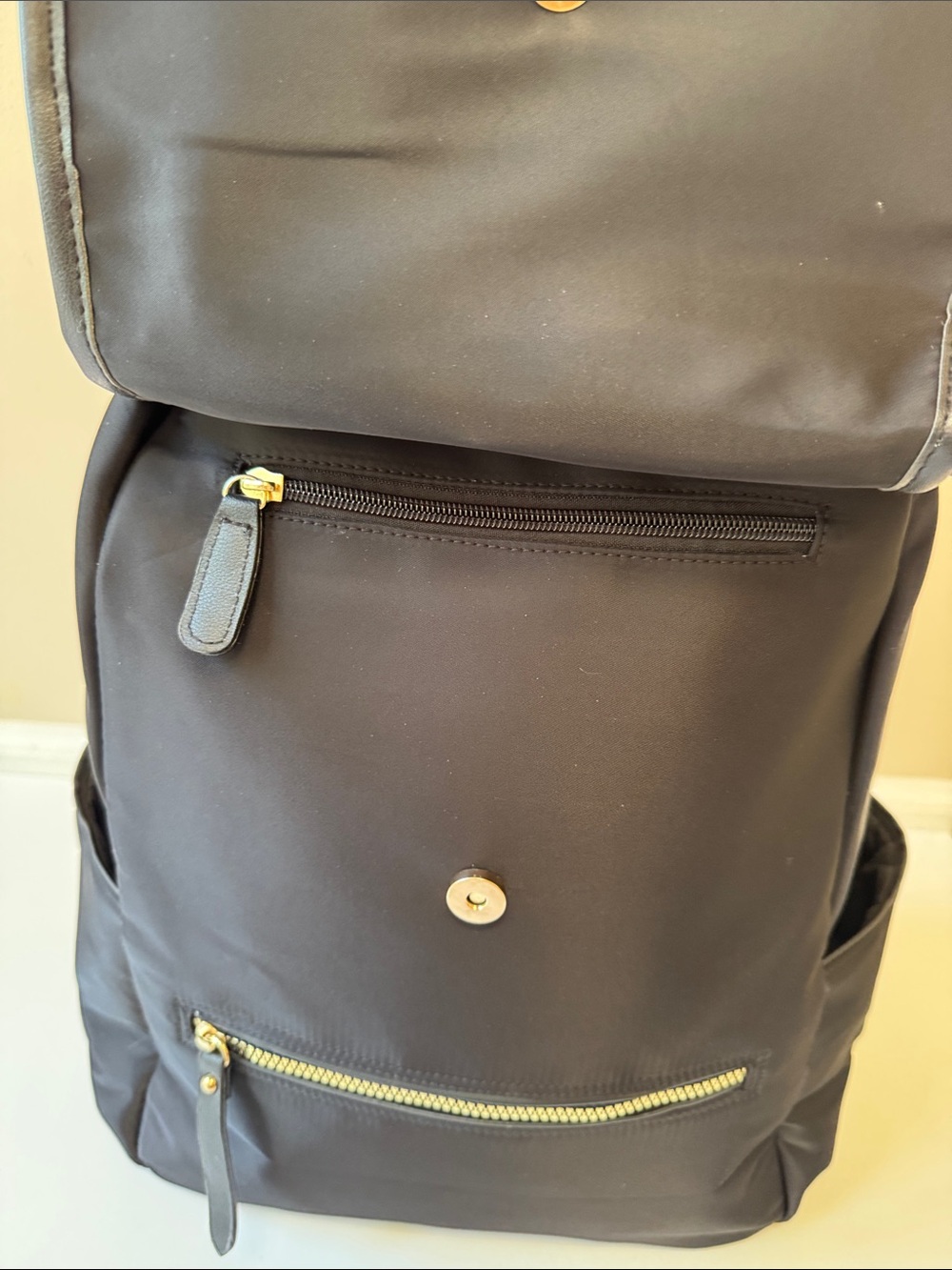 Hard Rock Cafe Black Backpack with Gold Accents - Picture 5 of 12